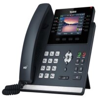 Yealink T46U IP-Telefon, VoIP-Bürogerät mit Farbdisplay, HD Voice, USB, Gigabit Ethernet, SIP-Unterstützung
