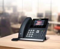 Yealink T46U IP-Telefon, VoIP-Bürogerät mit Farbdisplay, HD Voice, USB, Gigabit Ethernet, SIP-Unterstützung