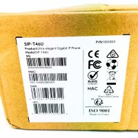 Yealink T46U IP-Telefon, VoIP-Bürogerät mit Farbdisplay, HD Voice, USB, Gigabit Ethernet, SIP-Unterstützung