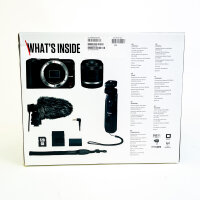Canon EOS R50 V Content Creator Kit, APS-C Systemkamera, RF-S 14-30mm PZ Objektiv, DM-E100 Mikrofon, HG-100TBR Griff, 128GB, 4K Video