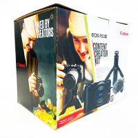 Canon EOS R50 V Content Creator Kit, APS-C Systemkamera, RF-S 14-30mm PZ Objektiv, DM-E100 Mikrofon, HG-100TBR Griff, 128GB, 4K Video