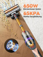 BUTURE VC90 Akkustaubsauger, starke Saugleistung,...