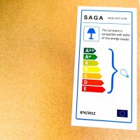 Venso SAGA Hängeleuchte, schwarzer Lampenschirm, E27 Fassung, modernes Design