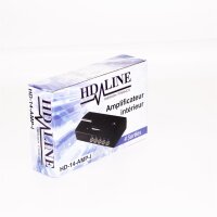 HD-Line amplifier, TNT, 4 channels, UHF, VHF, reinforcement and restoration of the Signal TNT HD-Line, 14 Ampi