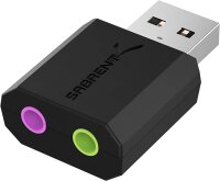 Sabrent AU-MMSA USB sound card, external audio adapter,...