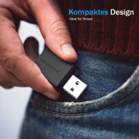 Sabrent AU-MMSA USB Soundkarte, externer Audioadapter, USB auf 3,5 mm Klinke, Kopfhörer- & Mikrofonanschluss