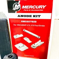 Mercury 300-hour service kit, for 5.7L V10 350/400HP FourStroke, model 8M0207808, complete set for inspection