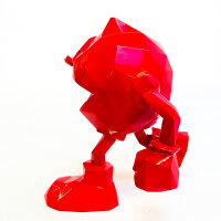 PAC-Man x Orlinski, Designer Collector Figure, 18 cm, Red, Official Sculpture, Limited Edition