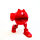 PAC-Man x Orlinski, Designer Collector Figure, 18 cm, Red, Official Sculpture, Limited Edition