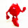 PAC-Man x Orlinski, Designer Collector Figure, 18 cm, Red, Official Sculpture, Limited Edition