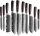 MDHAND 10-teiliges Küchenmesser-Set, Edelstahl, verschiedene Größen, scharfe Klingen, ergonomischer rutschfester Griff