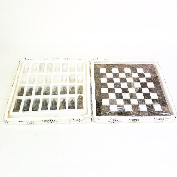 Marble Hives Chess Set, 15x15 inch, marble, luxurious design, handcrafted, elegant chess pieces