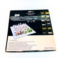 Marble Hives Chess Set, 15x15 inch, marble, luxurious design, handcrafted, elegant chess pieces