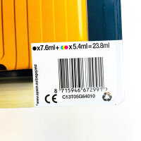 Epson 405 ink cartridge set C13T05G64010, 4 colors, black 7.6ml, cyan/magenta/yellow 5.4ml each, 23.8ml total
