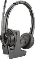 Poly Savi 8220 UC, wireless DECT stereo headset with base station, noise cancelling, for Microsoft Teams