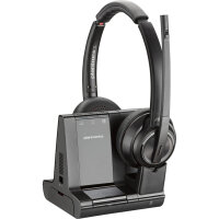 Poly Savi 8220 UC, wireless DECT stereo headset with base station, noise cancelling, for Microsoft Teams