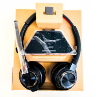 Poly Savi 8220 UC, wireless DECT stereo headset with base station, noise cancelling, for Microsoft Teams