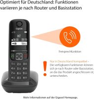 Gigaset AS690, DECT phone, cordless handset, large display, hands-free function, answering machine