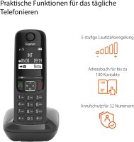 Gigaset AS690, DECT phone, cordless handset, large display, hands-free function, answering machine