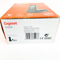Gigaset AS690, DECT phone, cordless handset, large display, hands-free function, answering machine