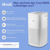 LEVOIT Core 600 SP Air Purifier, HEPA Filter, Removes Pollen & Pet Hair, Allergy-Friendly, Quiet Operation