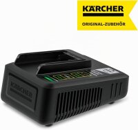 Kärcher 2.445-032.0 Fast Charger, 18 V, charges 2.5/5.0 Ah batteries, 80% in 44 min, with wall mount