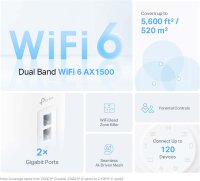 TP-Link Deco X10 Mesh WiFi System, 3-pack, Wi-Fi 6, Dual-Band, AX1500, up to 1500 Mbps, for comprehensive home network coverage