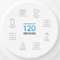 TP-Link Deco X10 Mesh WiFi System, 3-pack, Wi-Fi 6, Dual-Band, AX1500, up to 1500 Mbps, for comprehensive home network coverage