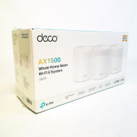 TP-Link Deco X10 Mesh WiFi System, 3-pack, Wi-Fi 6, Dual-Band, AX1500, up to 1500 Mbps, for comprehensive home network coverage