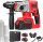 Hammer Drill CD26-4 Akku-Bohrhammer, SDS-plus, bürstenlos, 2x 4000mAh Akkus, 3 Bohrer, 2 Meißel, 4-in-1, kabellos, für Beton/Wände