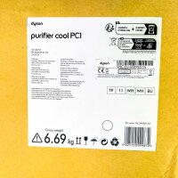 Dyson Purifier Cool PC1 Turmventilator & Luftreiniger, HEPA-H13, 350° drehbar, App- & Fernbedienung, für Räume bis 23 m², Weiß