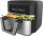 Cecotec Cecofry Dual 9000 Heißluftfritteuse 9L, 2 Fächer, 2850W, Touchpanel, Dual-Temperatur, 6 Programme, fettarme Zubereitung