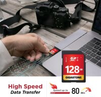Gigastone 128GB SDXC memory card 10-pack, UHS-I U1 Class 10, 80MB/s, for Canon Olympus PC digital cameras