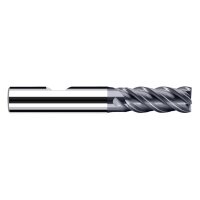Friasa E-Cut round end mill P8400501, Ø 12/27mm, end mill, black/silver, precision metalworking