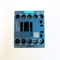 Siemens SIRIUS 3RH2131-1AF00 Hilfsschütz, 4 Schließer, 110V AC, 50/60Hz, kompakt, zuverlässige Steuerung