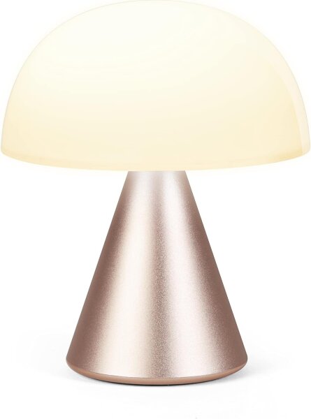 Lexon MINA M LH64MD LED-Tischlampe, kabellos, dimmbar, 12h Akku, wiederaufladbar, für Nachttisch/Schreibtisch, Soft Gold