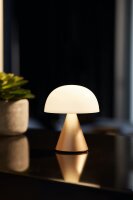 Lexon MINA M LH64MD LED-Tischlampe, kabellos, dimmbar, 12h Akku, wiederaufladbar, für Nachttisch/Schreibtisch, Soft Gold