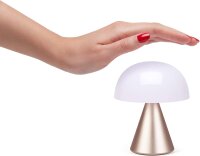Lexon MINA M LH64MD LED-Tischlampe, kabellos, dimmbar, 12h Akku, wiederaufladbar, für Nachttisch/Schreibtisch, Soft Gold