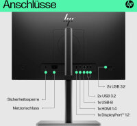 HP E22 G5 Monitor, 21.5 inch, Full HD, 1920x1080, 16:9,...