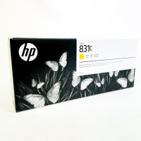 HP 831C Yellow Ink Cartridge 775ml, CZ697A, for Latex 310-570, Printer Cartridge, Long-lasting, High-quality Print Quality