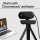 HP PC 320 Webcam, USB-A, 1080p Full HD, All-in-One, 360° drehbar, 66° Weitwinkel, Autofokus, Belichtungskorrektur, Mikrofon, Schwarz
