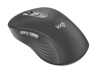 Logitech Signature Plus M750 L, kabellose optische Maus, 6 Tasten, 2,4 GHz & Bluetooth, Logi Bolt USB, SmartWheel, schwarz