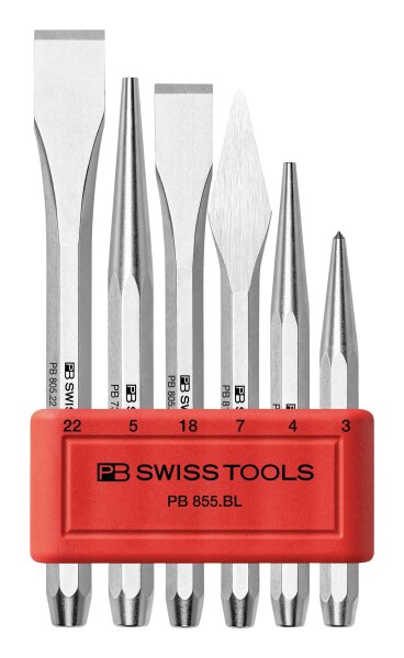 PB Swiss Tools PB 855.B Impact Tool Set, 6-piece, high-quality steel construction, ergonomic handles, precise workmanship