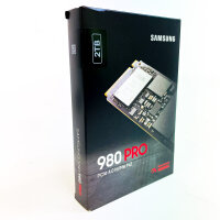 Samsung 980 PRO 2TB interne SSD, PCIe 4.0 NVMe M.2 2280, bis 7.000 MB/s Lesen, V-NAND TLC, schwarz