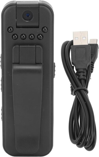 L7 Recorder, 1080p HD, recording device with night vision, magnetic clip, large storage, battery, ideal for meetings & security