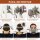 RHINO RH-M101 Respiratory Protection Set, Gas Mask with A1P2 Filter, including Dust Masks, Gloves, Safety Goggles, Cartridges, Dust Filters, ideal for painting and sanding