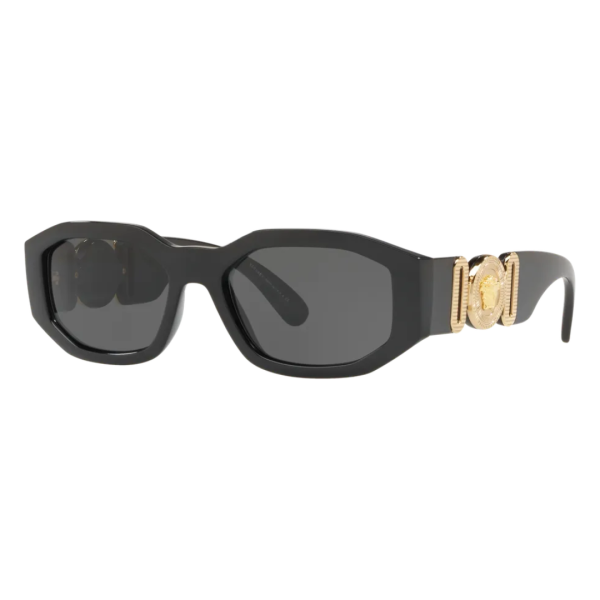Versace VE4361 Biggie Sunglasses, Black, Lens width 53 mm, Bridge 18 mm, Temple length 140 mm
