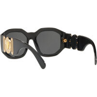 Versace VE4361 Biggie Sunglasses, Black, Lens width 53 mm, Bridge 18 mm, Temple length 140 mm
