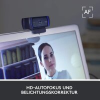 Logitech C920 HD Pro Webcam, Full HD 1080p, Autofokus,...
