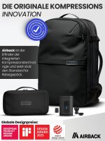 Airback GR-107C3 Mini Air Pump, 5V, 30W, 2400mAh Battery, Portable, LED Display, Black